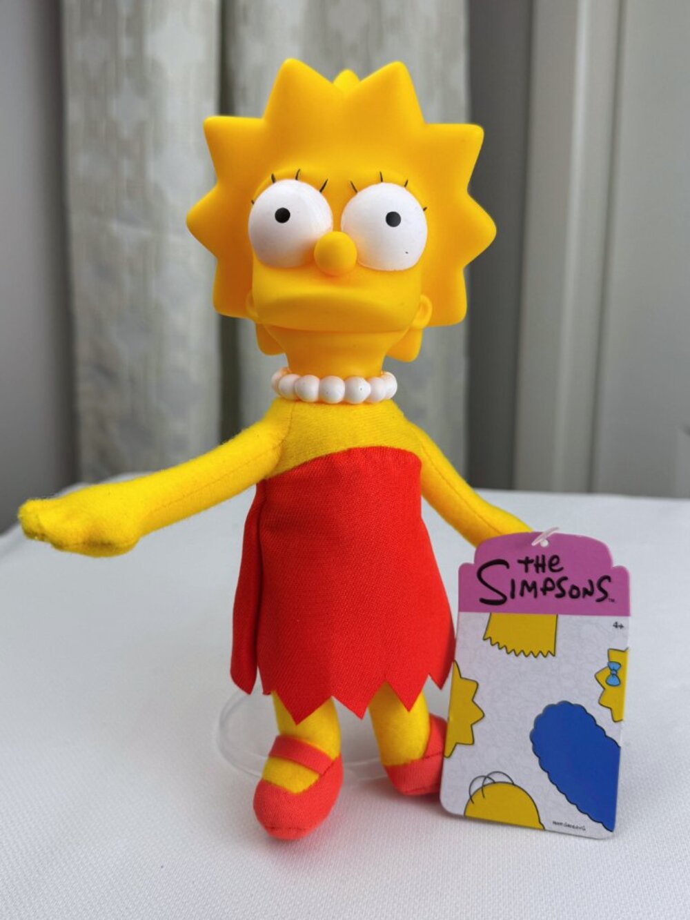 2024 Jakks Pacific Lisa Simpson Doll Vinyl Head Plush Body NWT
